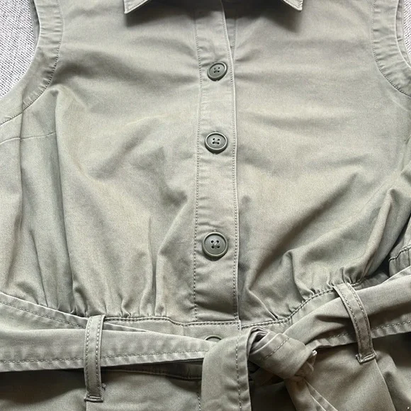 🫒 Abercrombie & Fitch Olive Green Romper, Size: M - Picture 15 of 17